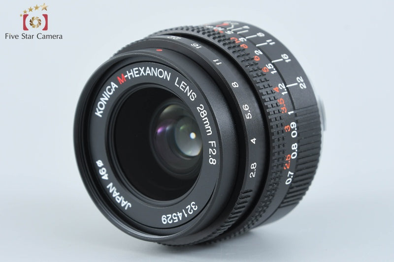Konica M-HEXANON 28mm f/2.8 Leica M Mount Lens [Near Mint]