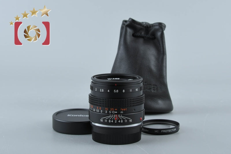 Konica M-HEXANON 50mm f/2 Leica M Mount Lens [Very Good]