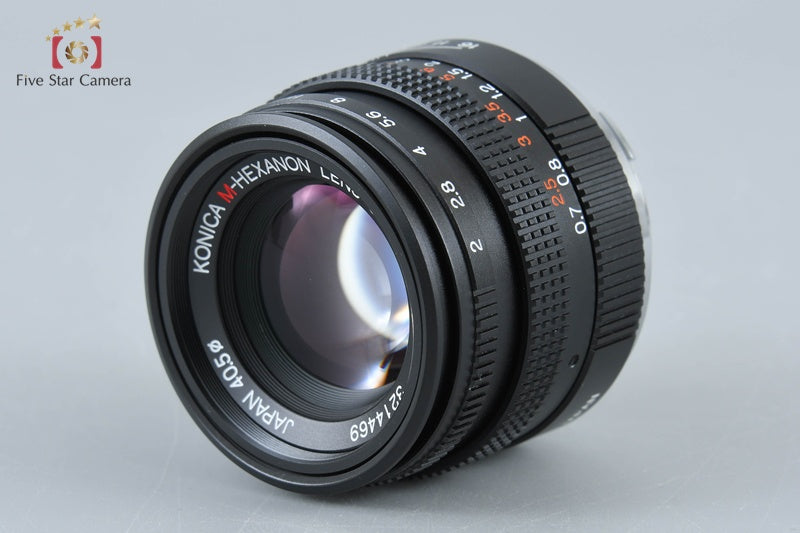 Konica M-HEXANON 50mm f/2 Leica M Mount Lens [Very Good]