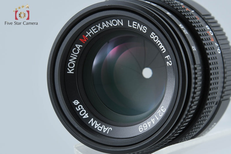 Konica M-HEXANON 50mm f/2 Leica M Mount Lens [Very Good]
