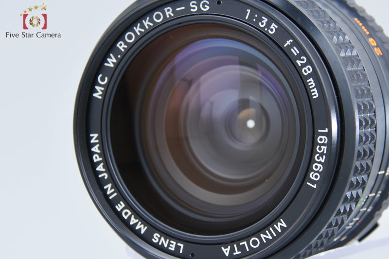 MINOLTA MC W.ROKKOR-SG 28mm f/3.5 + MC TELE ROKKOR-QD 135mm f/3.5