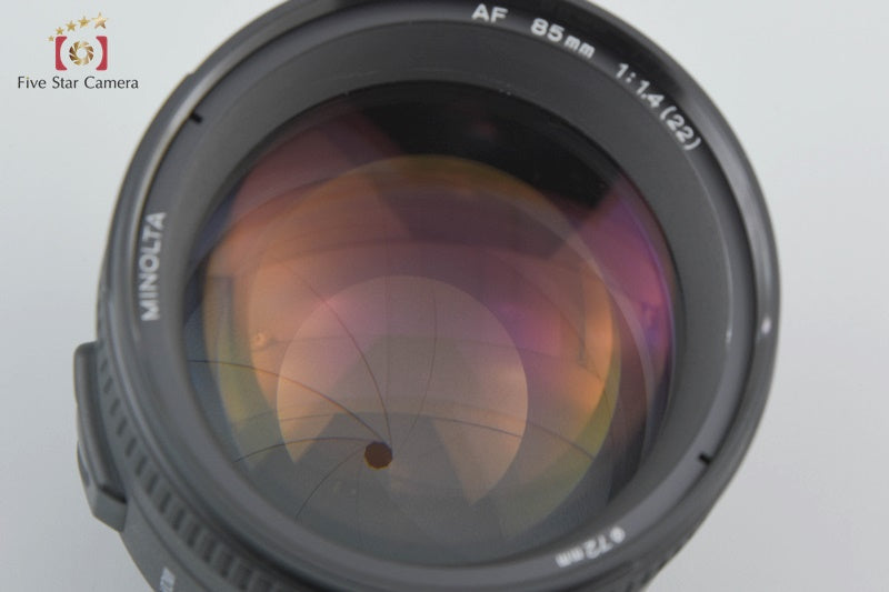 Very Good!! Minolta AF 85mm f/1.4 G Sony / Minolta A Mount Lens