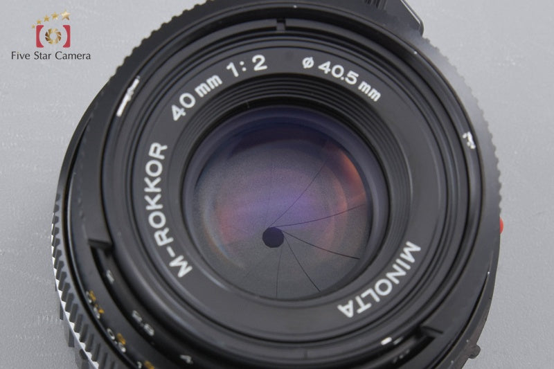 MINOLTA M-ROKKOR 40mm f/2 Later Model Leica M Mount Lens [Very Good]