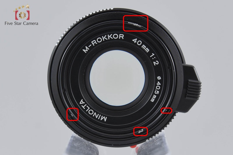 MINOLTA M-ROKKOR 40mm f/2 Later Model Leica M Mount Lens [Very Good]