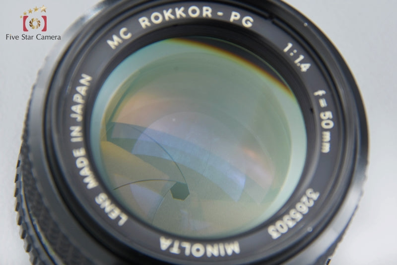 Very Good!! Minolta MC ROKKOR-PG 50mm f/1.4