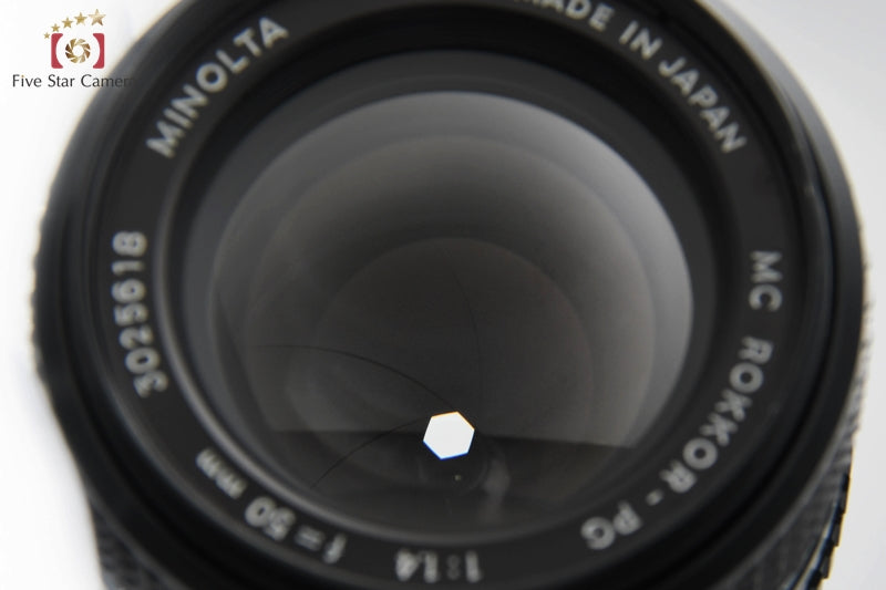 Excellent!! Minolta MC ROKKOR-PG 50mm f/1.4