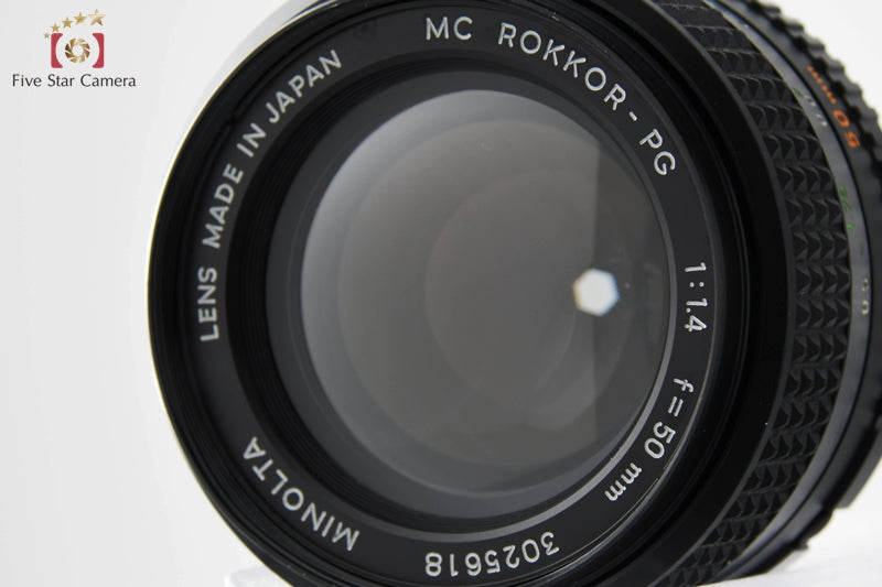 Excellent!! Minolta MC ROKKOR-PG 50mm f/1.4