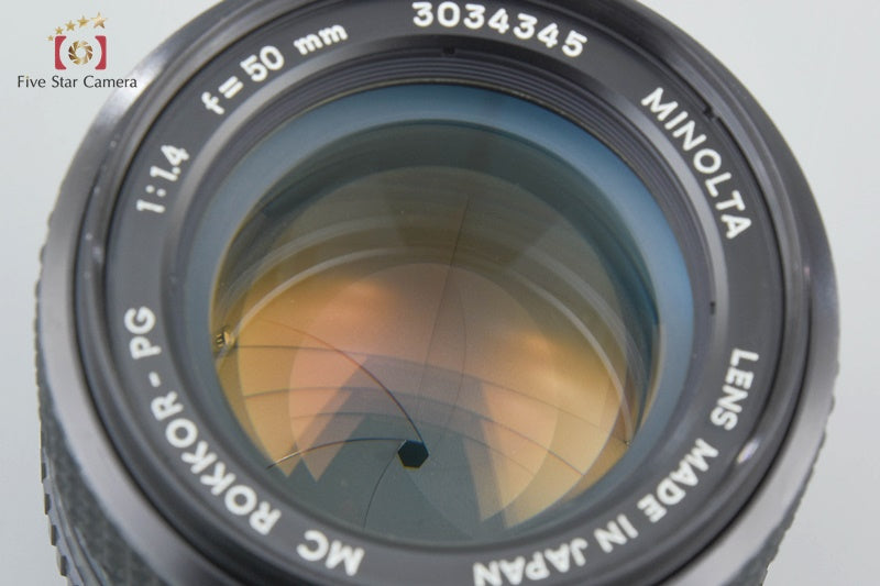 Very Good!! Minolta MC ROKKOR-PG 50mm f/1.4