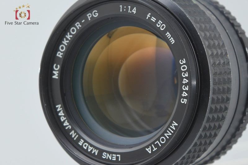 Very Good!! Minolta MC ROKKOR-PG 50mm f/1.4
