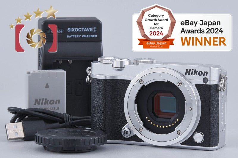 "Shutter count 3,196" Nikon 1 J5 Silver 20.8 MP Digital Camera Body [Very Good]