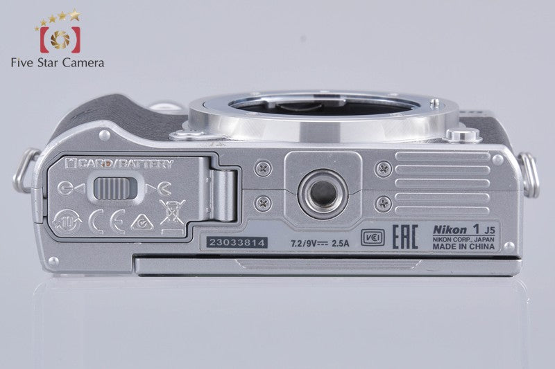 "Shutter count 3,196" Nikon 1 J5 Silver 20.8 MP Digital Camera Body [Very Good]