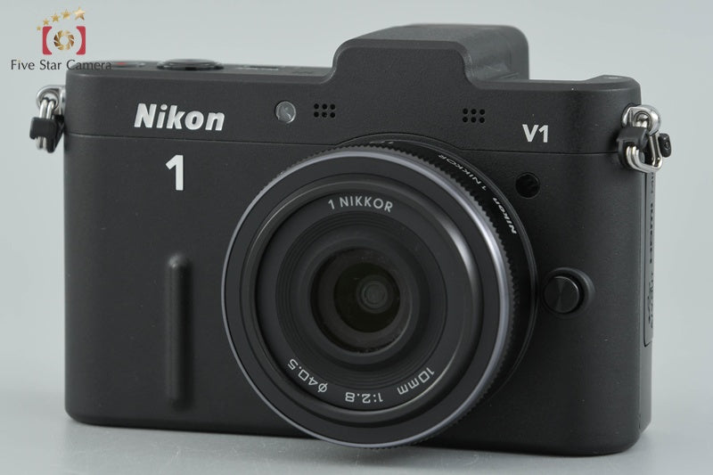 Count 1,687 Nikon 1 V1 Black 10.1 MP Digital SLR Camera 10mm Lens