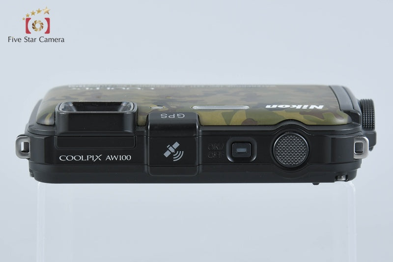 Nikon COOLPIX AW100 Forest Camouflage 16.0 MP Digital Camera w/ Box [Very Good]