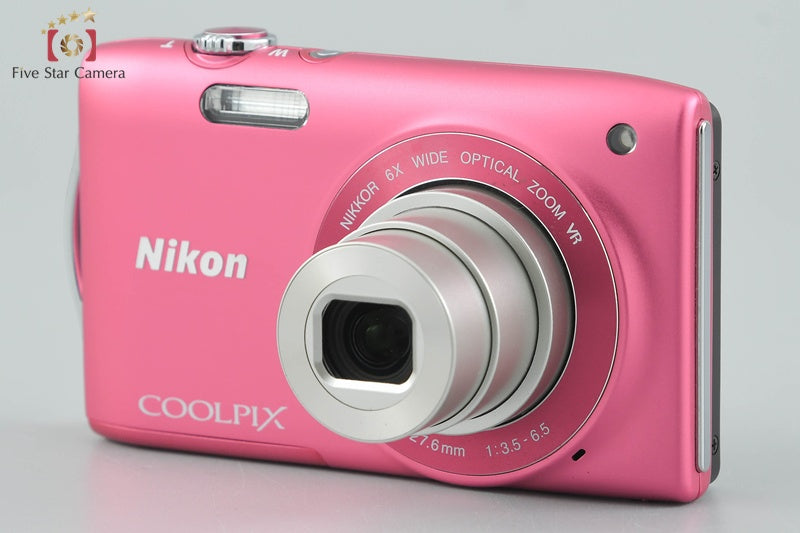 Nikon COOLPIX S3300 Strawberry Pink 16.0 MP Digital Camera