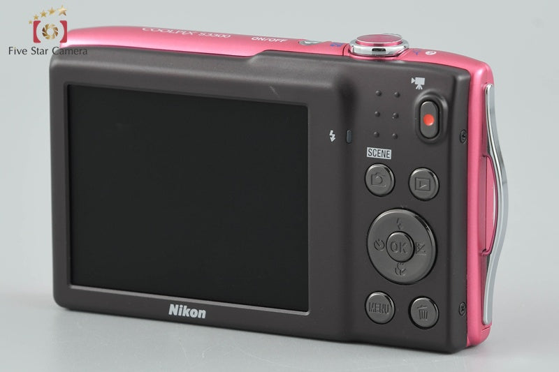 Nikon COOLPIX S3300 Strawberry Pink 16.0 MP Digital Camera