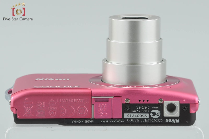 Nikon COOLPIX S3300 Strawberry Pink 16.0 MP Digital Camera