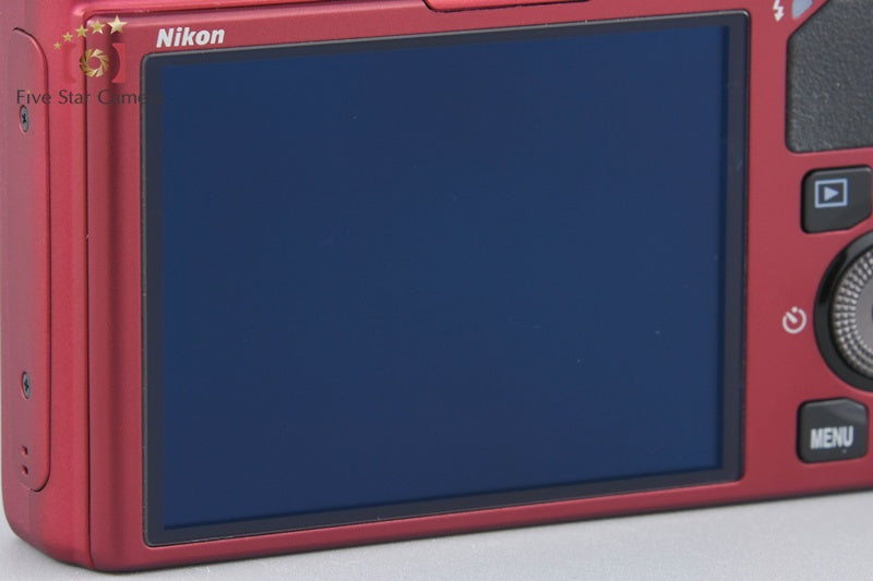 Nikon COOLPIX S9500 Velvet Red 18.1 MP Digital Camera w/ Box
