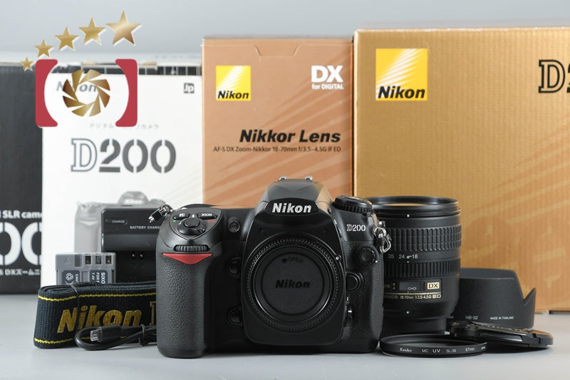Nikon D200 10.2 MP Digital SLR Camera AF-S DX 18-70 Lens w/ Box