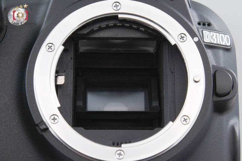 "Count 860" Nikon D3100 Black 14.2 MP Digital SLR Camera 18-55 55-200 Lenses