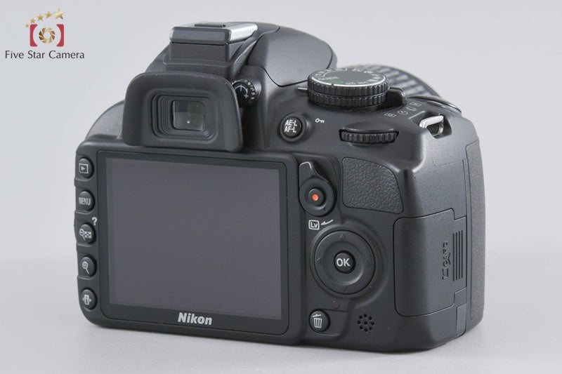 "Count 860" Nikon D3100 Black 14.2 MP Digital SLR Camera 18-55 55-200 Lenses