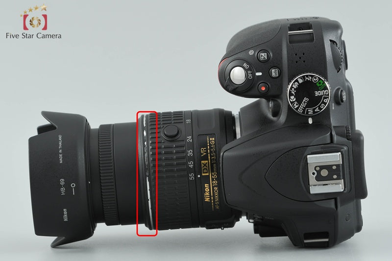 "Count 1,219" Nikon D3300 Black 24.2 MP DSLR 18-55mm VR II Lens [Very Good]