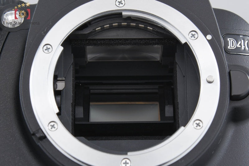 "Count 1,592" Nikon D40 Black 6.1 MP Digital SLR Camera 18-55 Lens [Very Good]