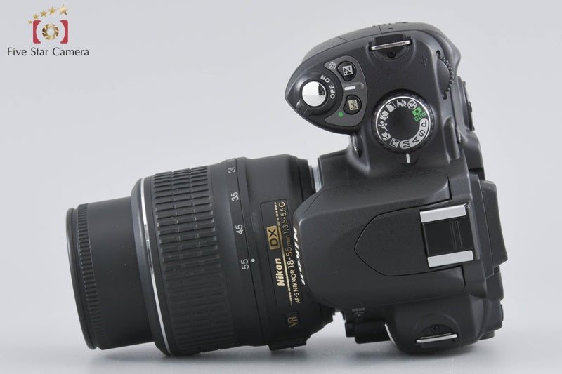 "Count 1,592" Nikon D40 Black 6.1 MP Digital SLR Camera 18-55 Lens [Very Good]