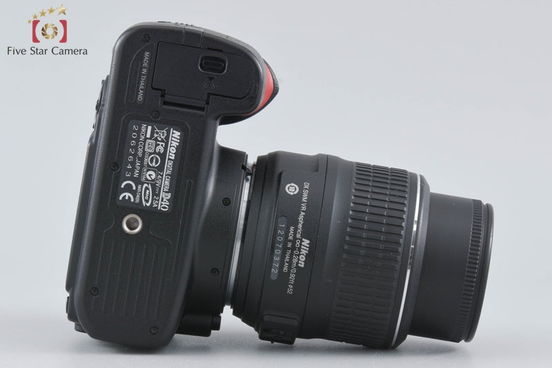 "Count 1,592" Nikon D40 Black 6.1 MP Digital SLR Camera 18-55 Lens [Very Good]