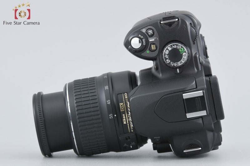 "Shutter count 5,527" Nikon D40 Black 6.1 MP Digital SLR Camera 18-55 Lens