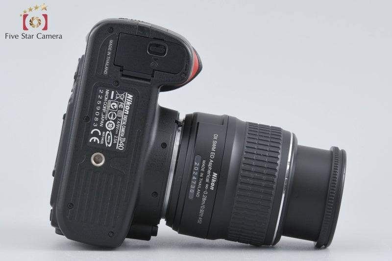 "Shutter count 5,527" Nikon D40 Black 6.1 MP Digital SLR Camera 18-55 Lens