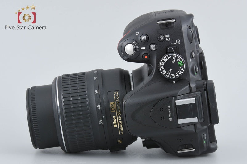 "Shutter count 2,412" Nikon D5200 Black 24.1 MP DSLR Camera 18-55 VR Lens