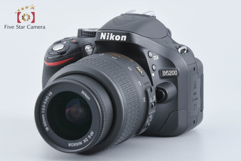 Nikon D5200 Black 24.1 MP DSLR Camera 18-55 VR Lens