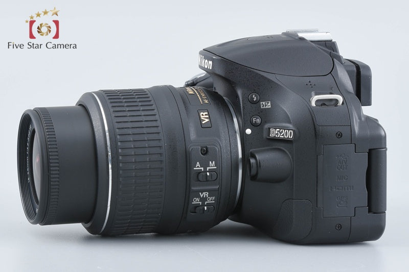 Nikon D5200 Black 24.1 MP DSLR Camera 18-55 VR Lens