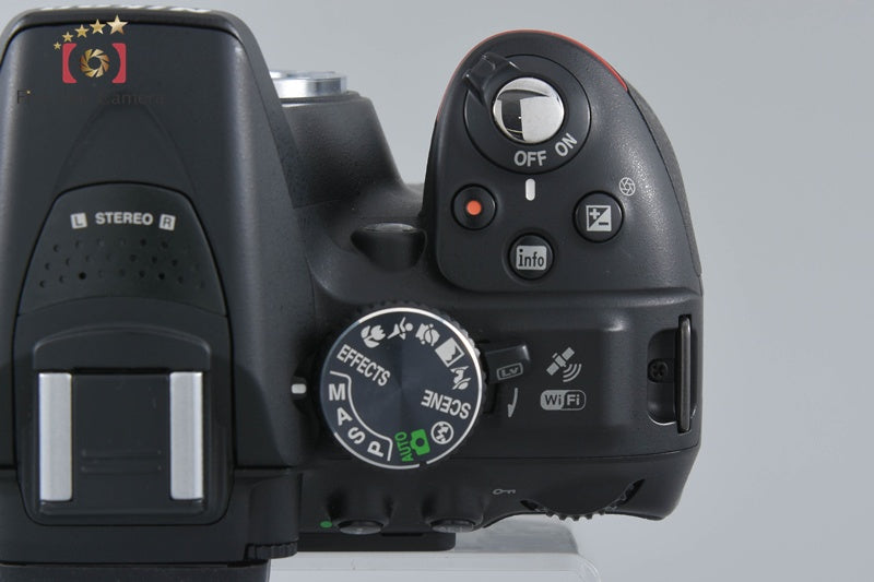 "Count 2,093" Nikon D5300 Black 24.2 MP DSLR Camera 18-140 VR Lens w/ Box