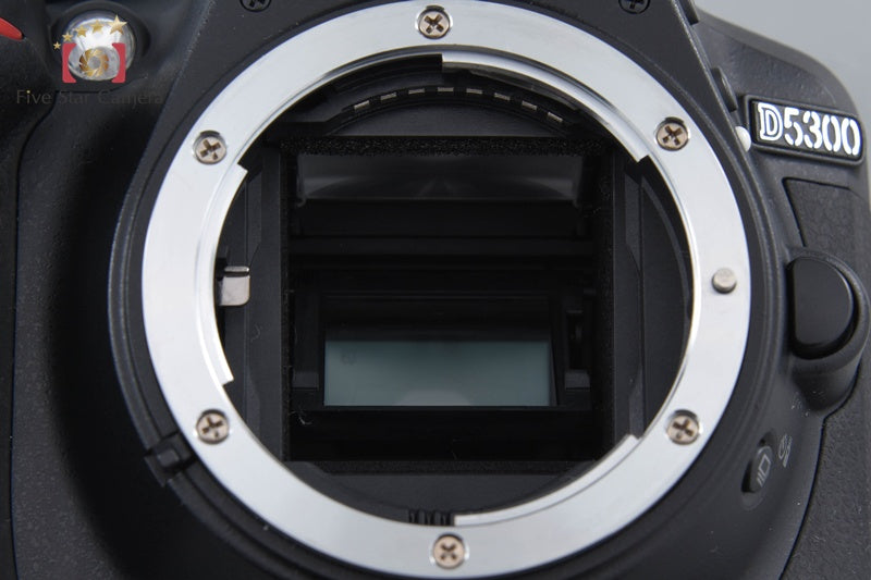 "Count 2,093" Nikon D5300 Black 24.2 MP DSLR Camera 18-140 VR Lens w/ Box