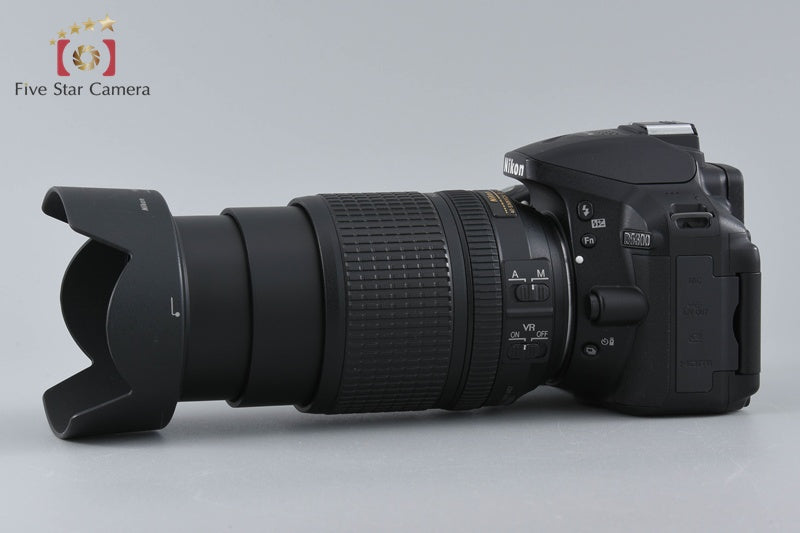 "Count 2,093" Nikon D5300 Black 24.2 MP DSLR Camera 18-140 VR Lens w/ Box