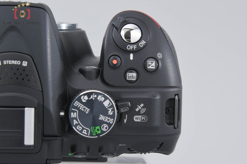 "Count 1,449" Nikon D5300 Black 24.2 MP DSLR Camera AF-P 18-55 70-300 VR Lenses