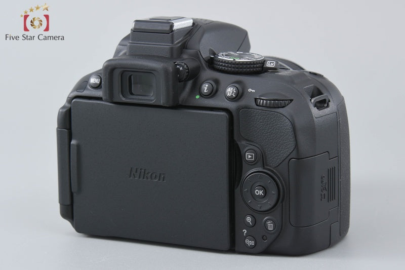 "Count 1,449" Nikon D5300 Black 24.2 MP DSLR Camera AF-P 18-55 70-300 VR Lenses