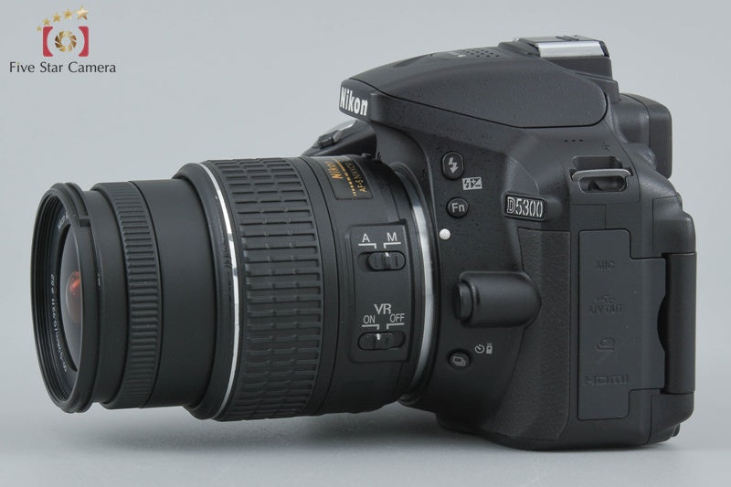 Nikon D5300 Black 24.2 MP DSLR Camera 18-55 VR II Lens