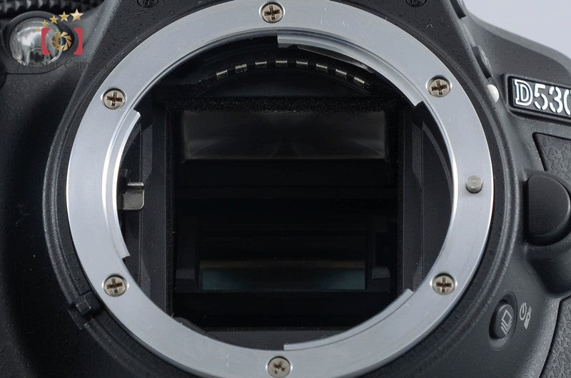 "Count 698" Nikon D5300 Black 24.2 MP DSLR 18-55 55-200 Lenses [Very Good]