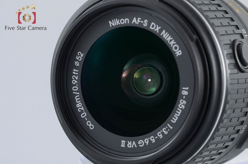 "Count 698" Nikon D5300 Black 24.2 MP DSLR 18-55 55-200 Lenses [Very Good]