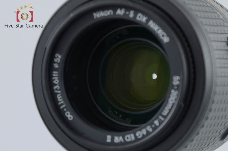 "Count 698" Nikon D5300 Black 24.2 MP DSLR 18-55 55-200 Lenses [Very Good]