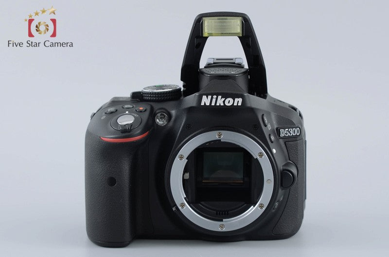 "Count 698" Nikon D5300 Black 24.2 MP DSLR 18-55 55-200 Lenses [Very Good]