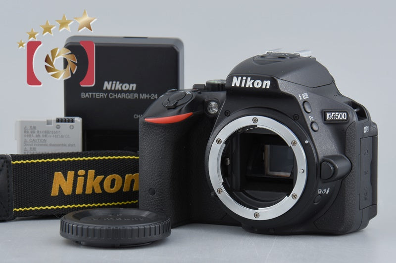 Very Good!! Nikon D5500 Black 24.2 MP Digital SLR Camera Body