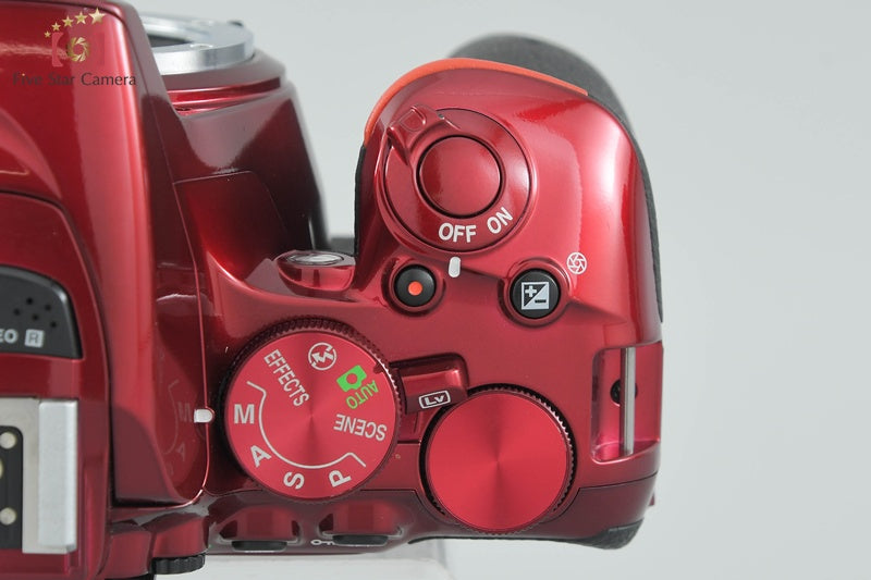 "Count 3,545" Nikon D5500 Red 24.2 MP DSLR Camera 18-140 VR Lens [Very Good]