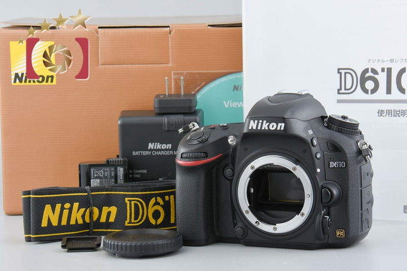 "Count 5,661" Nikon D610 24.3 MP Full Frame DSLR Camera Body w/ Box [Near Mint]