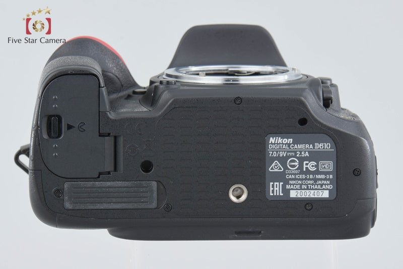 "Count 5,661" Nikon D610 24.3 MP Full Frame DSLR Camera Body w/ Box [Near Mint]