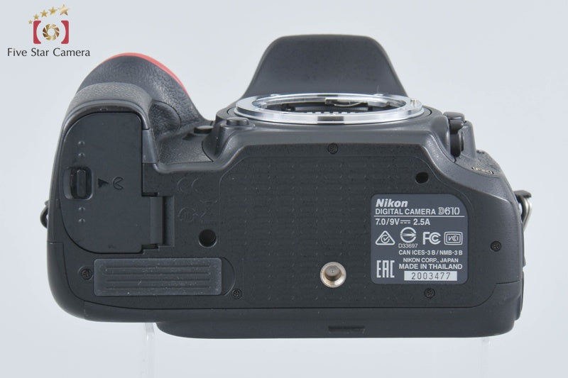 "Shutter count 406" Nikon D610 24.3 MP Full Frame DSLR Camera Body