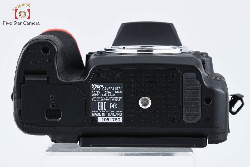Nikon D750 24.3 MP Full Frame Digital SLR Camera Body