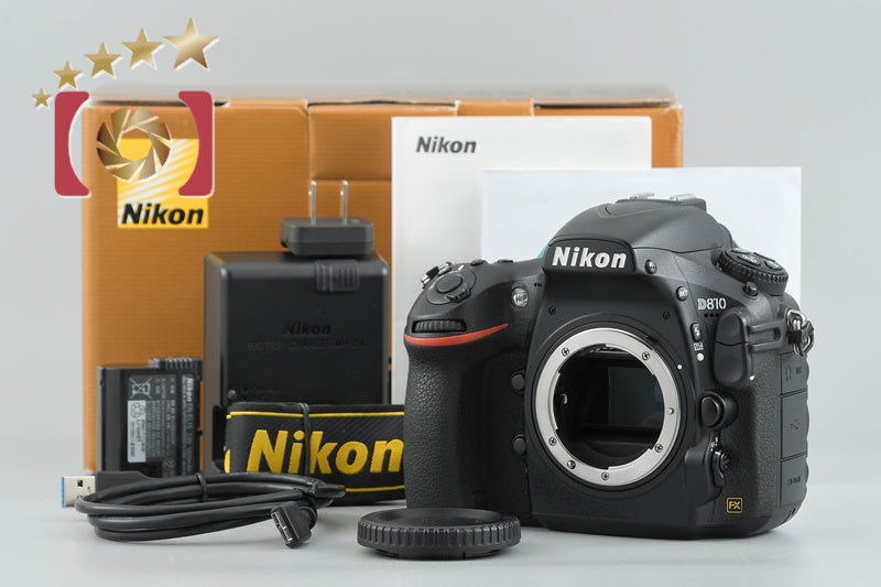 Nikon D810 36.3 MP Full Frame Digital SLR Camera Body w/ Box [Excellent]